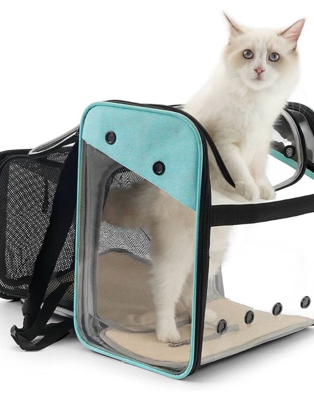 GAPZER Cat Backpack Carrier, Expandable Pet Carrier Backpack for Cats and Dogs